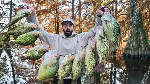 Record crappie harvested during extremely nasty winter weather conditions