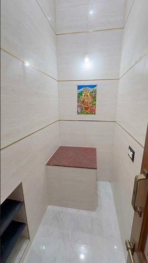 Beautiful Pooja Room design tour l Pooja room tiles design l Wall tiles design #poojaroom #pooja