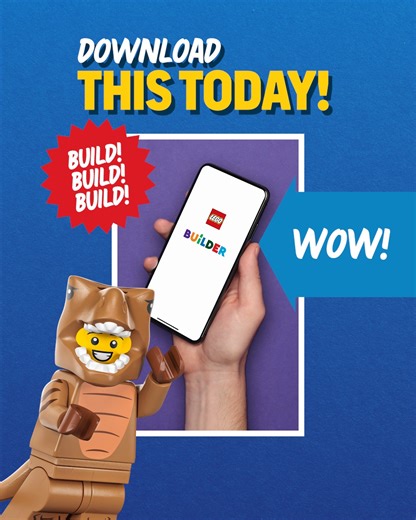 We invented the LEGO Builder App so your team can build amazing things together! What’s the first build? | LEGO Family