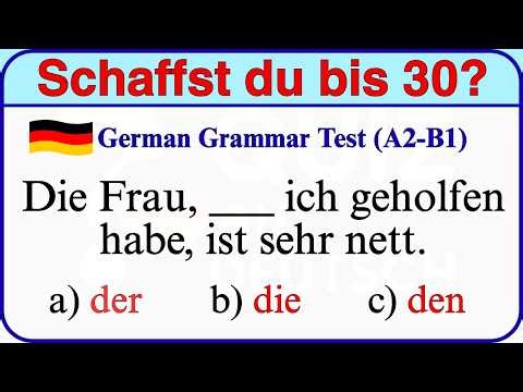 Deutsches Grammatik-Quiz | Lerne aus deinen Fehlern ✅