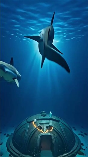 A shark explored the Bermuda Triangle with a GoPro…Then it found something massive in the deep. 🌊