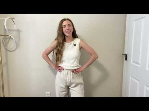 Review-Lyocell Baggy Casual Business Palazzo Pants