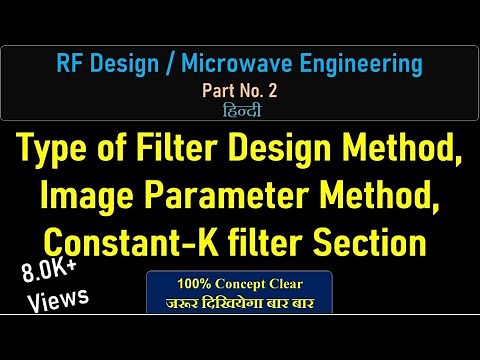 Type of Filter Design Method, Image Parameter Method, Constant-K filter Section #RFDesign