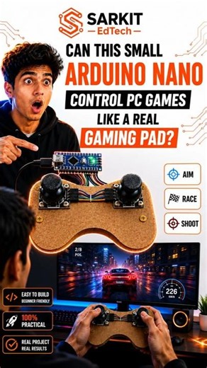 Can this tiny Arduino Nano replace your keyboard for gaming? | SARKIT EdTech