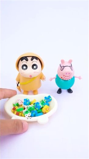 Satisfied Unboxing and Reviews Crayon Shin-chan, Peppa Pig Toys Video