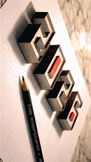 This 3D Drawing will Break Your Brain! 🧠✍️