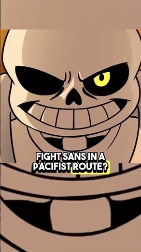 You Can FIGHT Sans In A Pacifist Route In UNDERTALE Red & Yellow?🤔 #undertale #sans #tobyfox