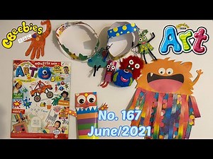 CBeebies Art Magazine with monster mobile \nNo.167 June/2021