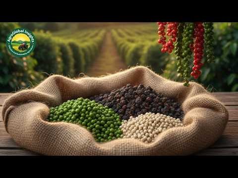 How Farmers Harvest and Process Millions of Tons of Black Pepper with Modern Technology