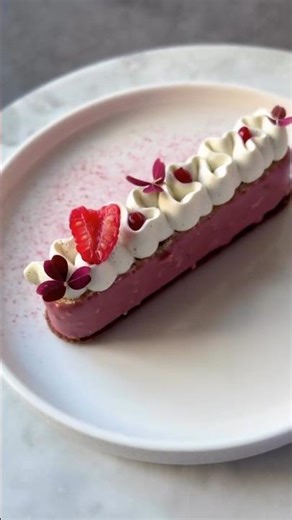 Raspberry Yuzu Finger Tea Cakes 😋😍#shorts #baking #cake #dessert #recipe #yummy #easyrecipe #pastry