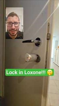 Nice wireless doorlock in #loxone