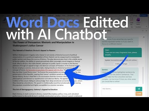 Gemini AI RIGHT IN Microsoft Word - Building a Word Add-in | Unscripted Coding