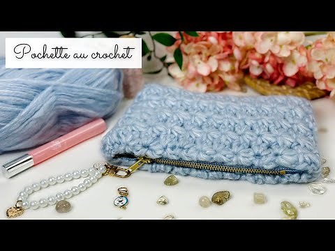 How to make a crochet pouch ✨ Easy crochet tutorial 🧶 Zipper ⭐️ All sizes
