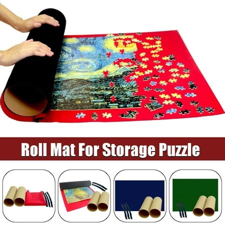 Puzzle Mat Roll Up Puzzle Pad Blanket Storage Felt Mat Set Puzzles Saver Fits Up to 1500 Pieces - Walmart.ca
