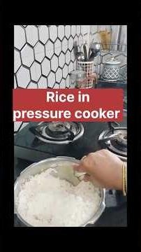 How to Cook perfect rice in pressure cooker |How to cook rice in pressure cooker for beginners ❤️