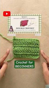 Ep 5: How to make DOUBLE CROCHET- beginners -slow step by step crochet tutorial #crochetforbeginners