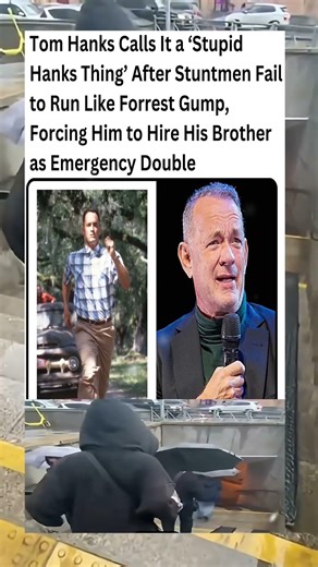 Tom Hanks Laughs After Stuntmen Can’t Run Like Forrest Gump 😂🏃‍♂️ #shorts #hollywood