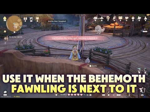 Use it when the Behemoth Fawnling is next to it | Infinity Nikki