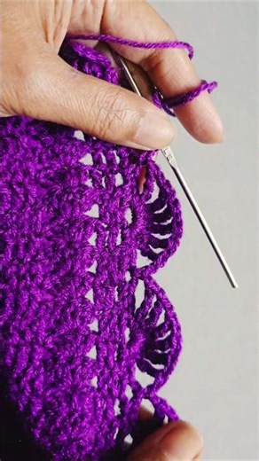 How To Crochet Shawl/Lace Design #crochet #crochetshawl #createwithkrishna #knitting #youtubeshorts