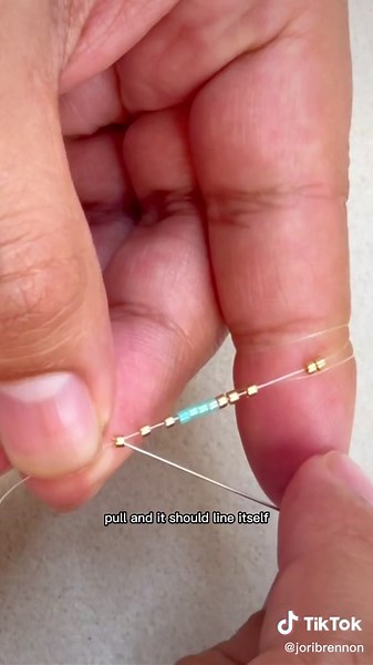 Tricks for Brick Stitch Beading - Hidden Thread & Patterns