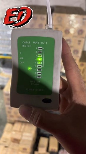 ✅Tester para cable UTP con conector RJ45 DATOS