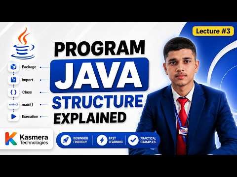 Java Program Structure Explained | Package, Import, Class & main() Method | Complete Java Course #3