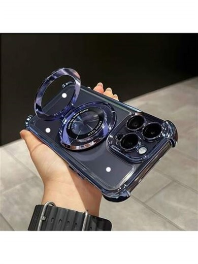 1pc Metal 2-In-1 Magnetic Lens & Screen Protector, Raised Edge Design To Protect Phone Screen, Texture Magnifier, Wireless Charging, Compatible With IPhone 16 Pro Max, P30, Nova 11, Compatible With Honor Magic7, Compatible With Redmi Note 14 Pro+ 5G, Compatible With Galaxy S25 Ultra, Compatible With Infinix Smart 8/Compatible With Infinix Hot 40i/ Spark 20/ Spark 20C/ Spark Go 2024, Compatible With Moto G54,International Version, Not The Domestic Version | SHEIN