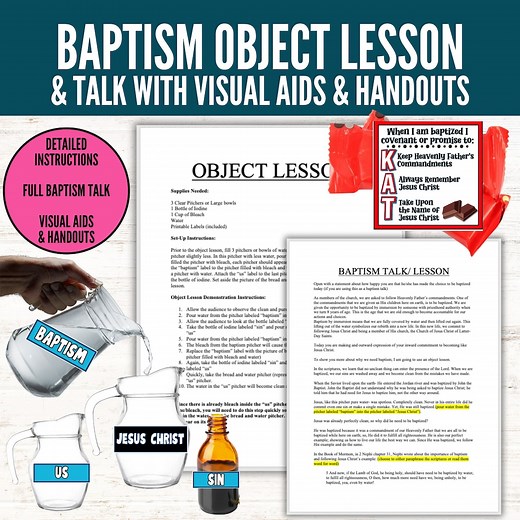 LDS Baptism Talk Object Lesson: Kit KAT Covenant Handout (PDF) - Etsy
