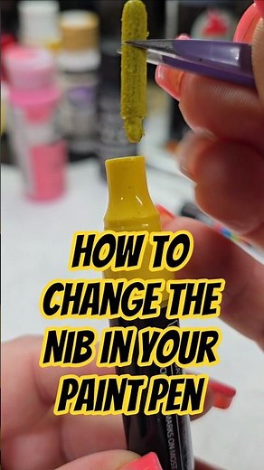 💡 How to change a nib in a paint pen!