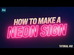AWESOME Neon Sign in After Effects | Adobe After Effects Tutorial
