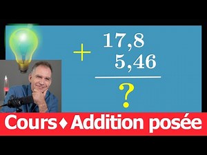 Course ♦ Decimal numbers: set up a decimal addition in columns • 17.8 + 5.46 ♦ Sixth grade