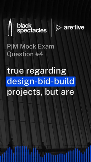 We're bringing you a clip from ARE Live: Project Management Mock Exam! FULL video available on YouTube: https://youtu.be/TARcySqKX4s 🔍 Scenario: Which of the following statements are true regarding design-bid-build projects, but are false regarding design-build projects? Select the three that apply. A. The architect holds its own contract with the owner B. The architect is responsible for guarding the owner from construction defects C. The architect has a direct relationship with the contractor