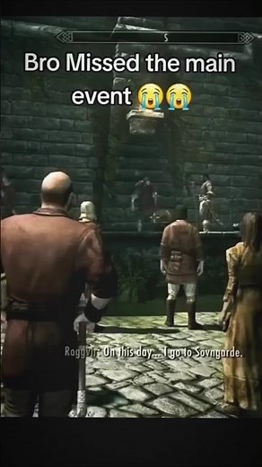 Bro Waited All Day… Just to Miss It 😭 | Skyrim NPC Moment