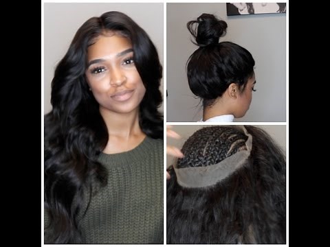 360 lace frontal install! NO GLUE, TAPE, OR GEL