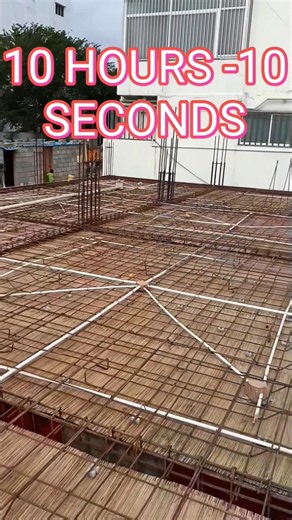 10 hours of roof concrete work in just 10 second! 🤯