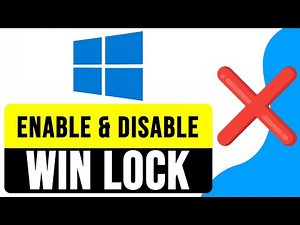 How to ENABLE and DISABLE WIN LOCK 2024 | Disable Windows Key Function