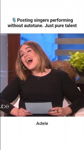 Adele performing without autotone #adele #shortsfeed #acapella #album #music #song