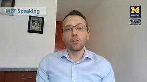 42K views · 101 reactions | Do you want to practice for the MET Speaking Section? Michigan Language Assessment's Jonny Frank shares preparation tips in this short video. Watch the video, and share with a friend https://youtu.be/_NWl4iIcDoE. What advice did you find useful? #ProveYourEngilsh | Michigan Language Assessment | Facebook