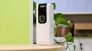 Automatic Air Freshener Dispenser Wall Mount/Free Standing Commercial ABS Auto Air Freshener Dispenser Programmable Aerosol Spray Perfume Dispenser for Home Room Office Bathroom