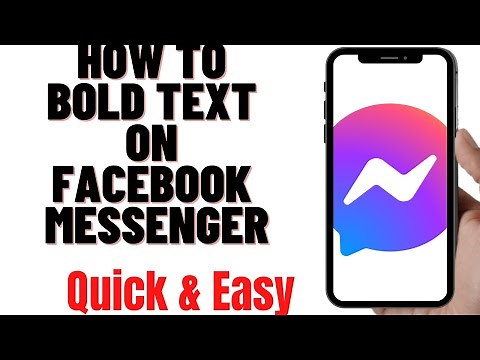 HOW TO BOLD TEXT ON FACEBOOK MESSENGER