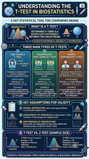T-Test vs Z-Test Explained! #Shorts #biology