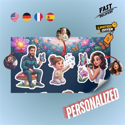 Personalized Laptop Stickers From Photo, Custom 3D Avatar Decals, Gamer Gift, Custom Sticker Sheet for Ipad, MacBook Accessories - Etsy