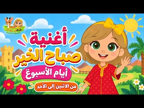 أغنية صباح الخير وأيام الأسبوع للأطفال | من الاثنين إلى الأحد | Arabic Days of the Week Song