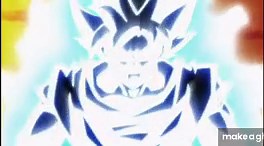 super saiyan blue goku on Make a GIF