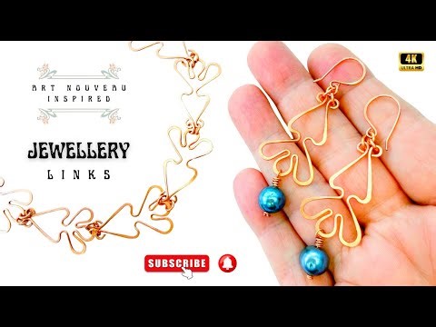 DIY Art Nouveau Jewelry Links | Handmade Wire Tutorial