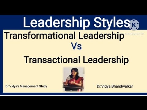 Transformational Leadership and Transactional Leadership style
