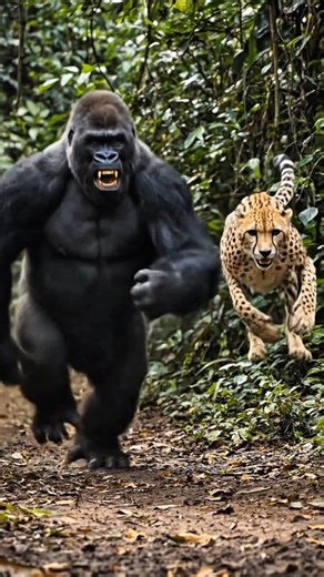 Junglora X | CHEETAH VS GORILLA: EPIC JUNGLE BATTLE | Instagram