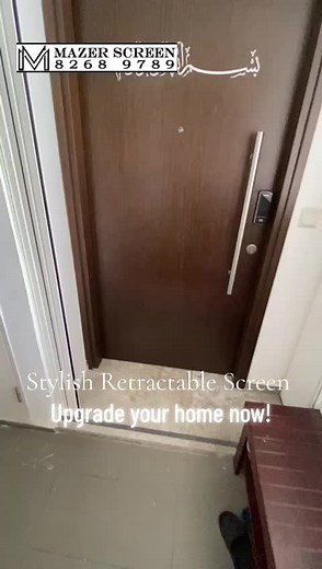 MazerScreen Retractable Door Screen for Insect Protection