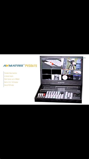 AVMATRIX Portable 6CH SDI/HDMI Multi-format Streaming Switcher -...