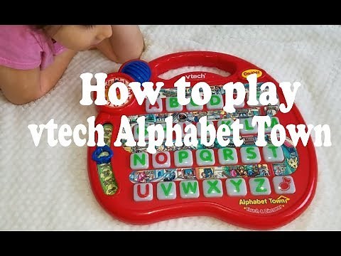 vtech alphabet town educational toy for toddler